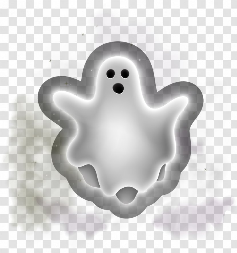 Ghost Halloween - Cartoon - White Transparent PNG