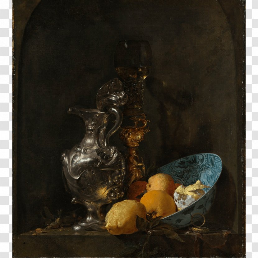 Still Life With Silver Jug Rijksmuseum Oil Painting - Pieter Claesz Transparent PNG