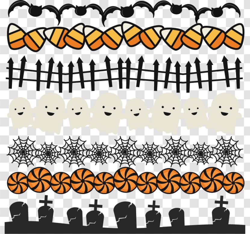 Halloween Clip Art - Border Image Transparent PNG