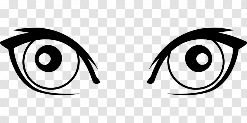 Cartoon Eye Clip Art - Monochrome Photography - Woman Eyes Clipart Transparent PNG