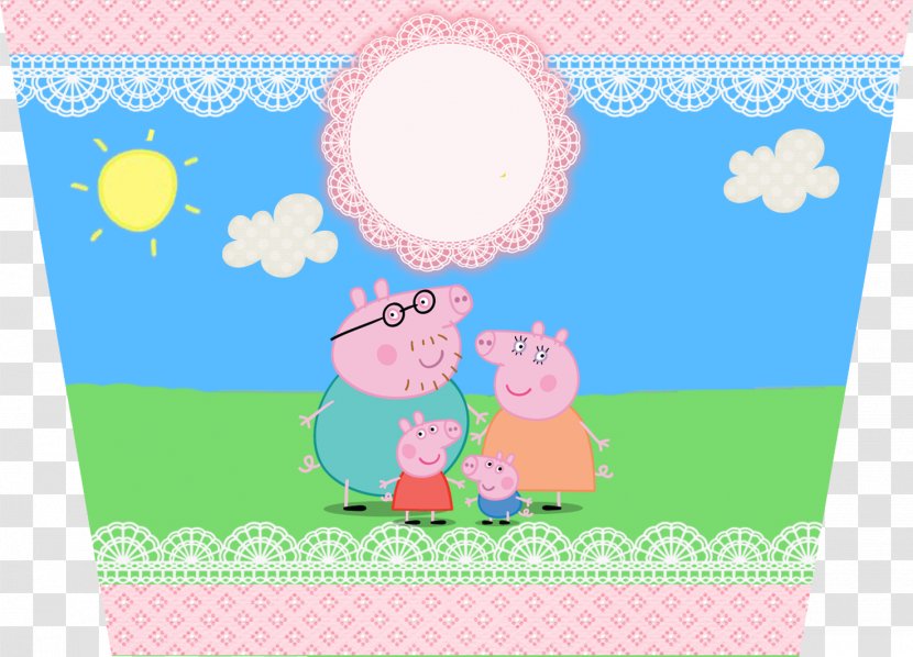 Daddy Pig Mummy Party Paper Convite - PEPPA PIG Transparent PNG