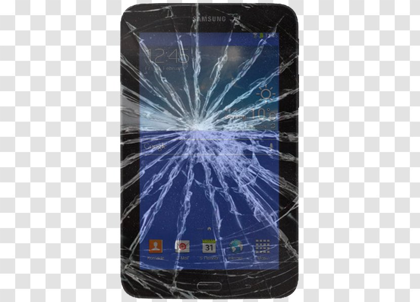 IPhone 5 6 X 7 Desktop Wallpaper - Electric Blue - Broken Tablet Transparent PNG
