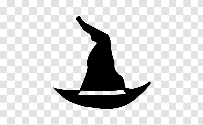 Witch Hat - Black And White Transparent PNG