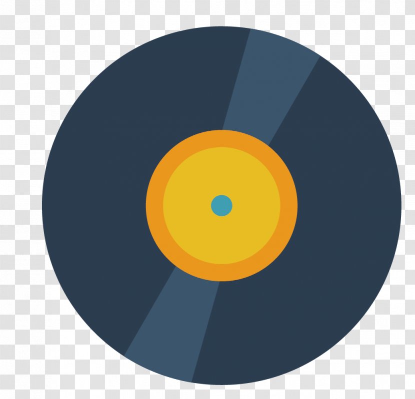 Compact Disc Circle Wallpaper - Yellow - Vector Material CD Transparent PNG