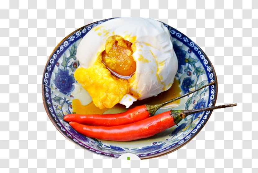 Salted Duck Egg Breakfast Vegetarian Cuisine - Recipe - Spicy Eggs Transparent PNG