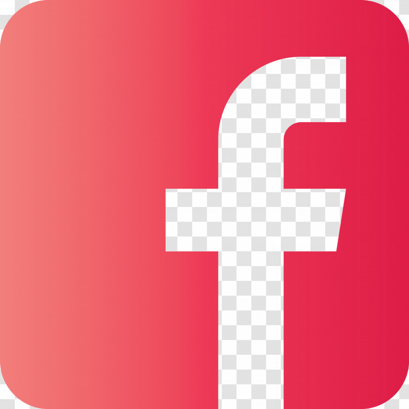 Facebook Red Logo Transparent PNG