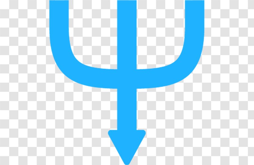 Blue Turquoise Line Electric Symbol - Logo Cross Transparent PNG