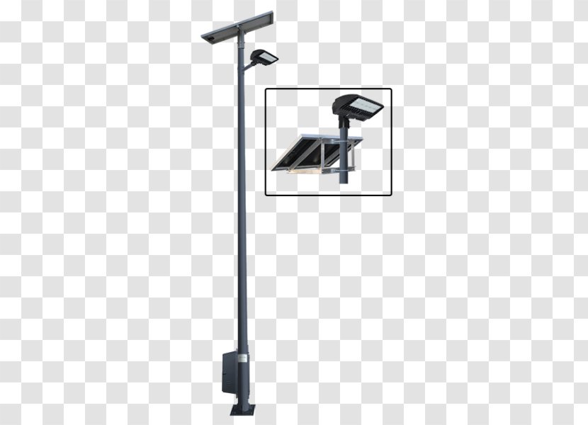 Light Fixture Lighting Solar Street Lamp - Streetlight Transparent PNG