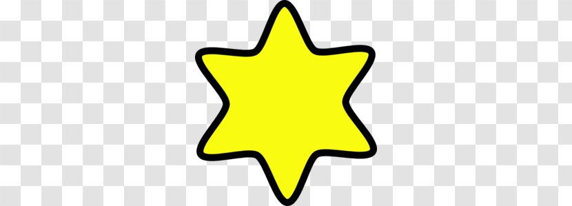 Star Of David Yellow Symbol Clip Art - Badge - Cliparts Transparent PNG
