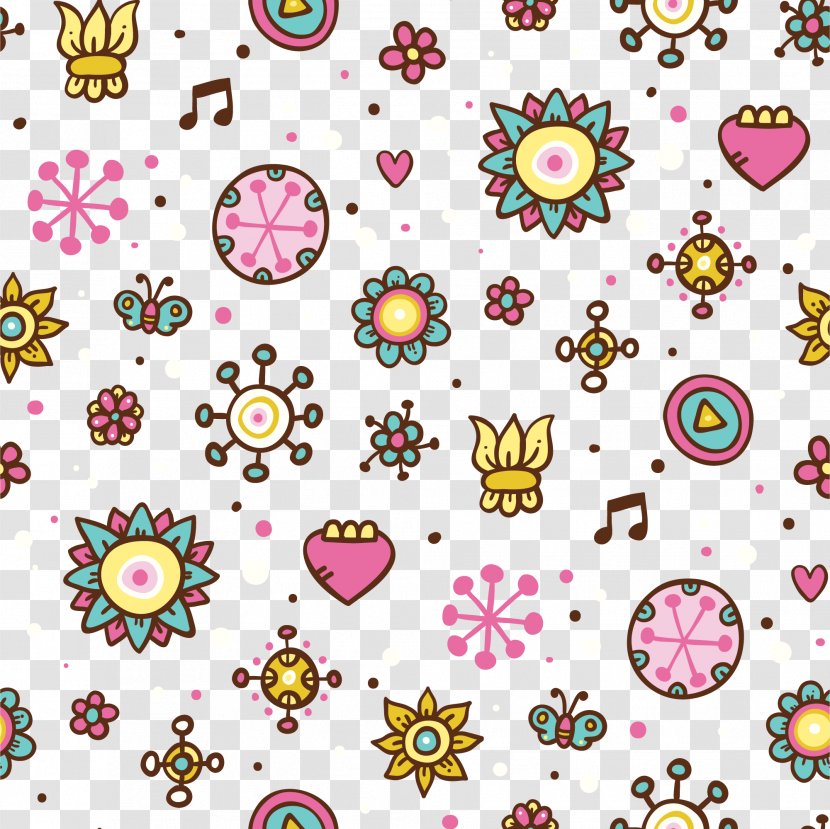 Pattern - Royaltyfree - Lovely Floral Patterns Transparent PNG