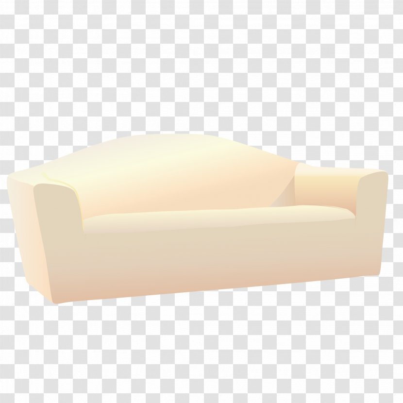 Couch Chair Angle Beige - Furniture - White Leather Sofa Transparent PNG