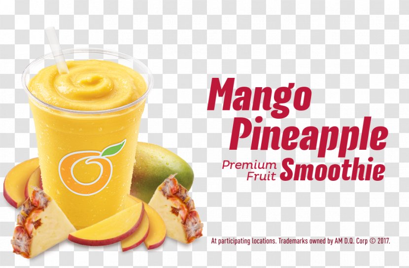 Orange Drink Milkshake Health Shake Smoothie Non-alcoholic - Vegetarian Food - Mango Transparent PNG
