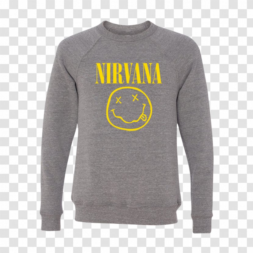 T-shirt Hoodie Nirvana Crew Neck Bluza - Hood - Smiley Transparent PNG