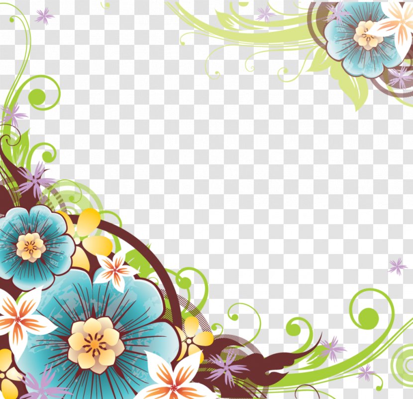 Border Flowers Clip Art - Floristry - Flower Corner Cliparts Transparent PNG