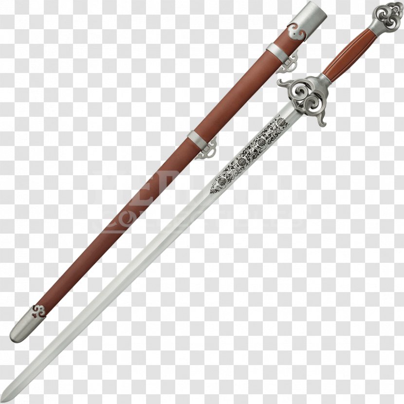 Sword Jian Chinese Martial Arts Dao Weapon - Swords - Military Weapons Transparent PNG