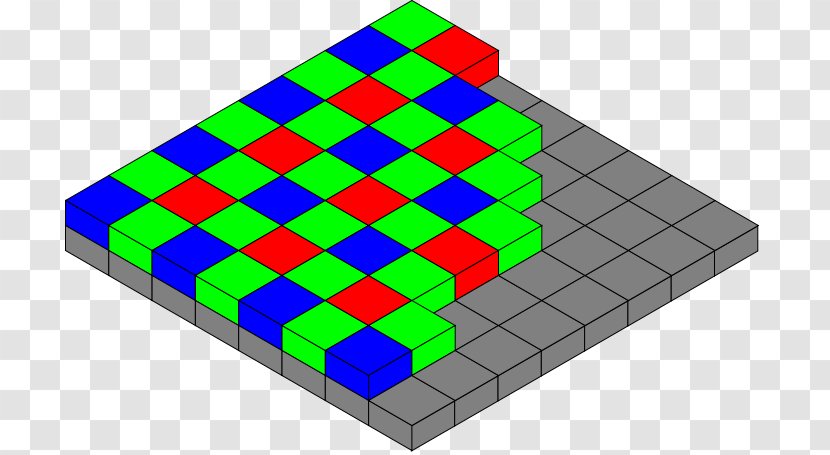 Bayer Filter Color Array Optical RGB Model Kodak - Bryce - Three-dimensional Pattern Transparent PNG