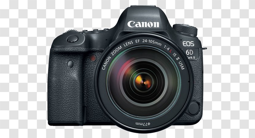 Canon EOS 6D Mark II EF Lens Mount 24–105mm Digital SLR - Eos 6d - Camera Transparent PNG
