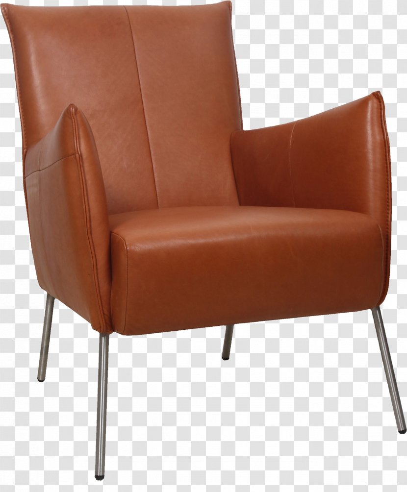 Club Chair Living Room Furniture Pillow - Orange Transparent PNG