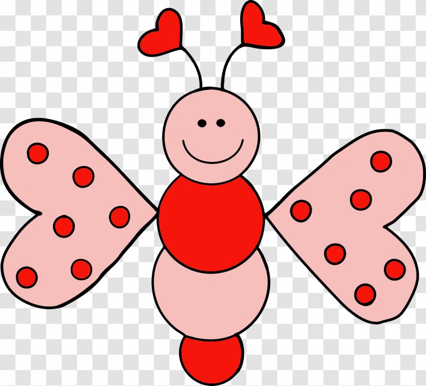 Love Valentines Day Heart Free Content Clip Art - Artwork - Bug Clipart Transparent PNG