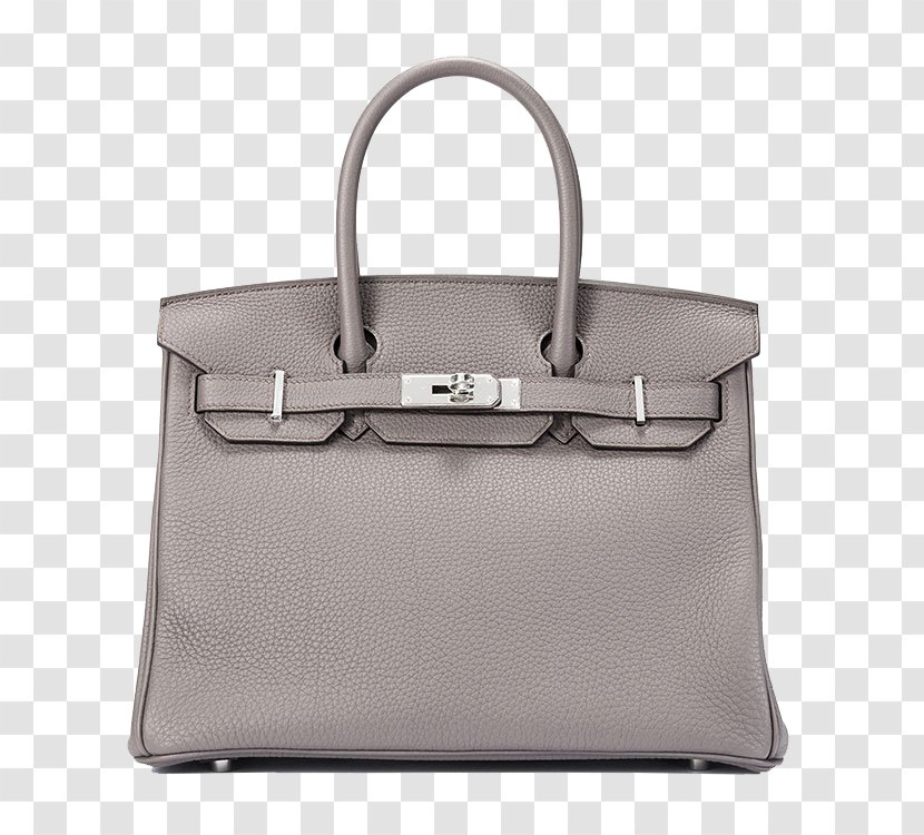 Birkin Bag Hermxe8s Handbag Leather - Strap - HERMES / Hermes Elephant Gray Handbags Transparent PNG