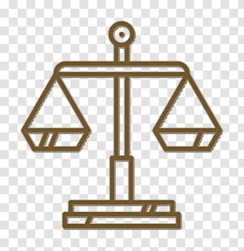 Law Icon Linear Police Elements Icon Justice Icon Transparent PNG