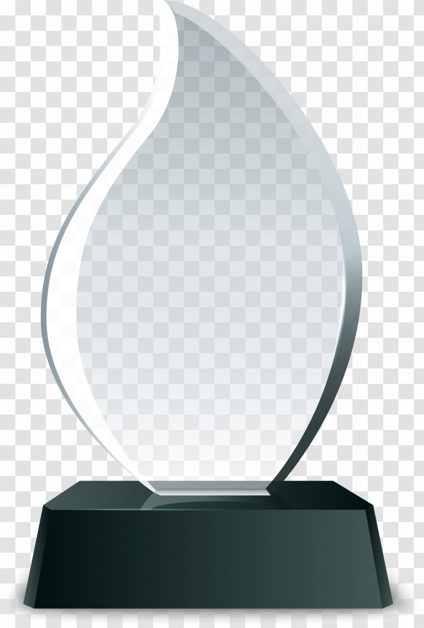 Silver Medal Trophy - Sphere - Crystal Material Transparent PNG