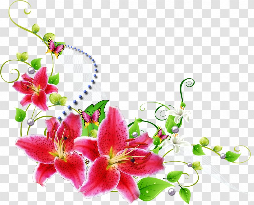 Flower Floral Design Clip Art - Vines Transparent PNG
