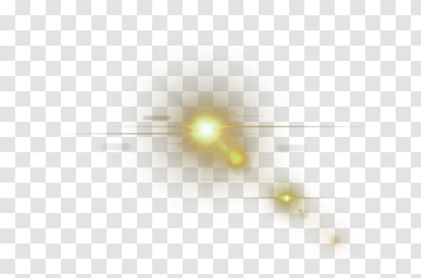 Golden Light Effect Element - Halo Transparent PNG