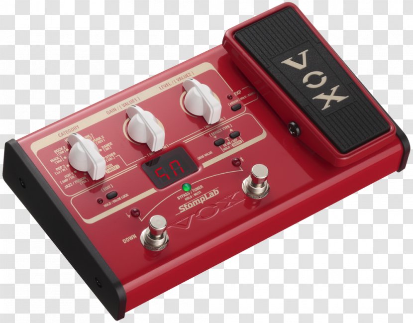 Guitar Amplifier Effects Processors & Pedals VOX StompLab IIG IIB - Technology Transparent PNG