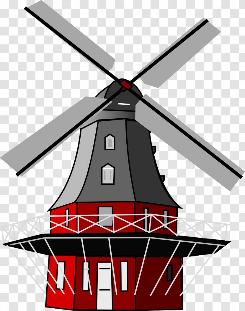 Windmill Clip Art - Aircraft - Wind Energy Transparent PNG