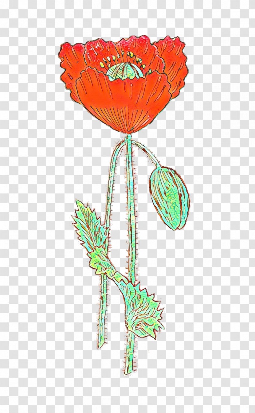 Flower Plant Cut Flowers Stem Balloon - Coquelicot - Poppy Family Transparent PNG