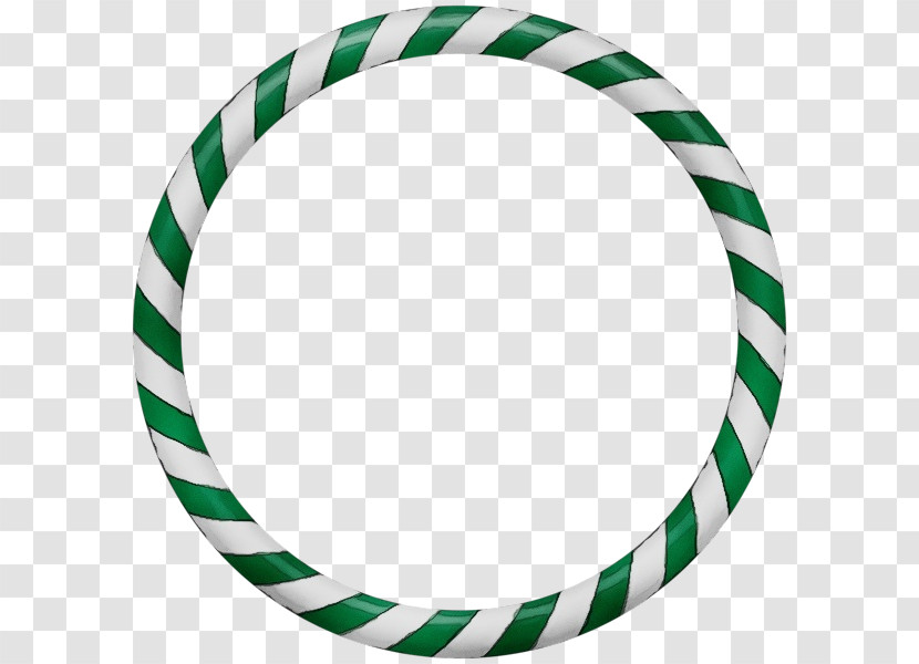 Green Line Pattern Circle Plate Transparent PNG