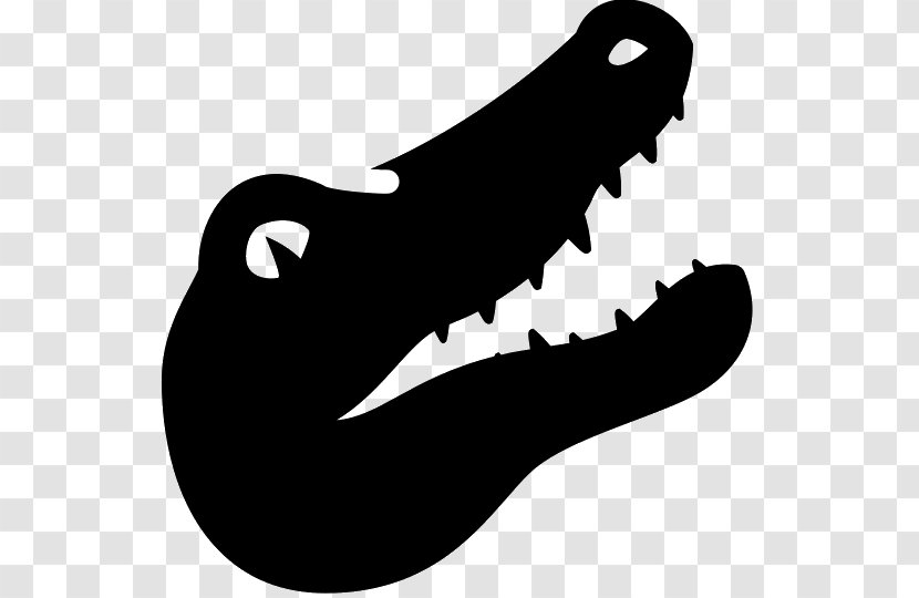 Black And White Jaw Silhouette - Screenshot Transparent PNG