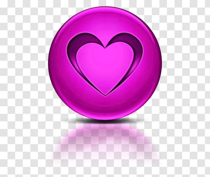 Heart Purple Violet Magenta Pink - Symbol Love Transparent PNG