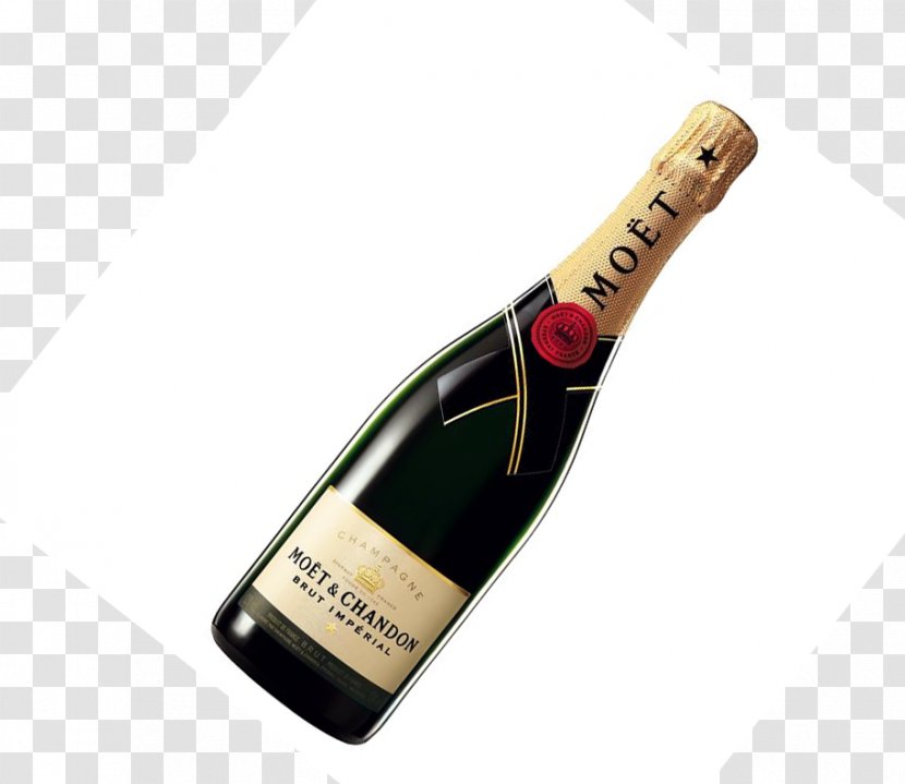 Champagne Moët & Chandon Moet Imperial Brut Wine - Bottle Transparent PNG