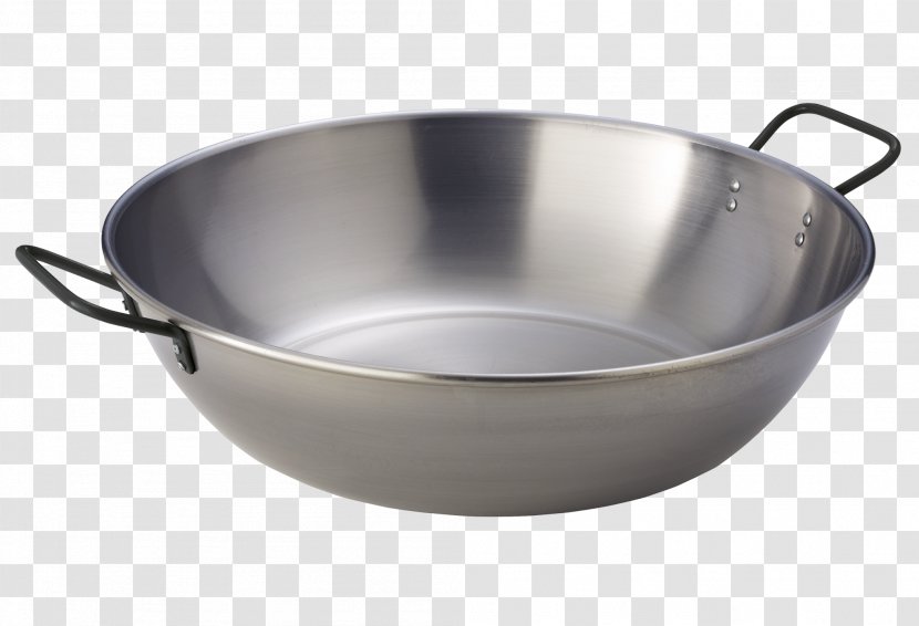 Wok Stainless Steel Barbecue Frying Pan Transparent PNG