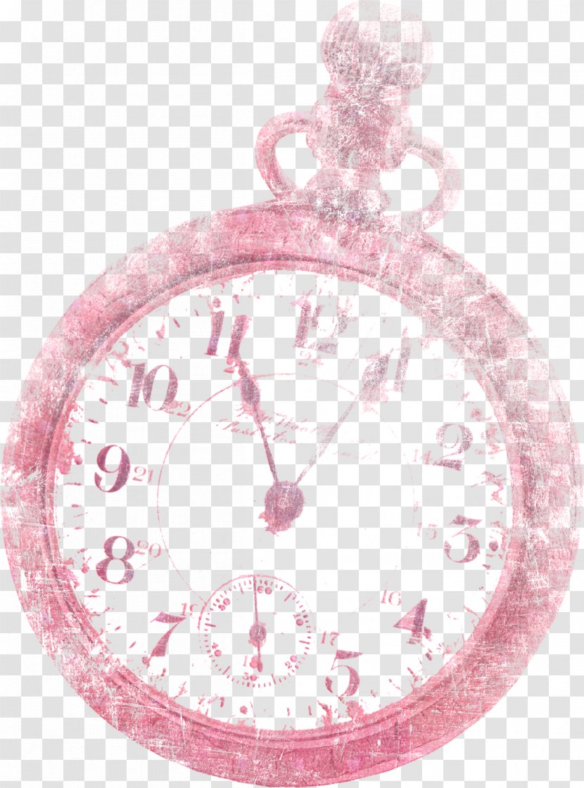 Clock Pink - Pretty Transparent PNG