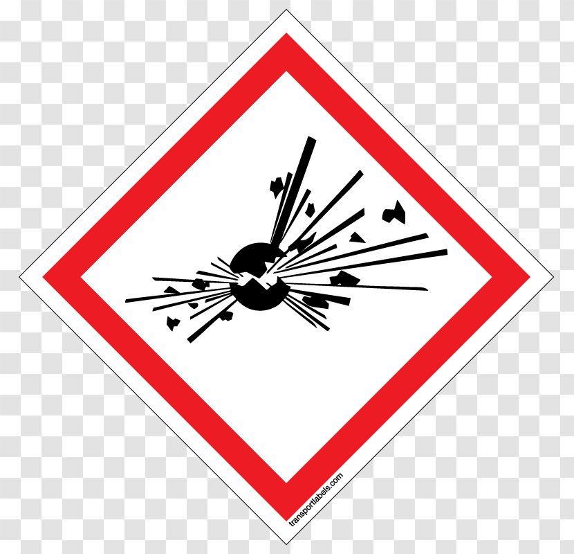 Globally Harmonized System Of Classification And Labelling Chemicals GHS Hazard Pictograms Communication Standard CLP Regulation - Sign - Explosive Stickers Transparent PNG