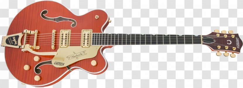 Electric Guitar Gibson Les Paul Bigsby Vibrato Tailpiece Gretsch - Twelvestring - Flame Tiger Transparent PNG