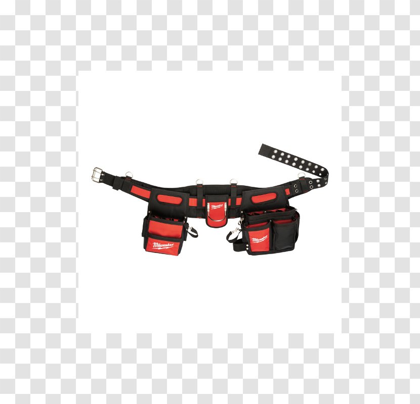 48-22-8110 Milwaukee Electricians Work Belt 48-22-8120 Contractor With Suspension Rig Tool Bag - Red Transparent PNG