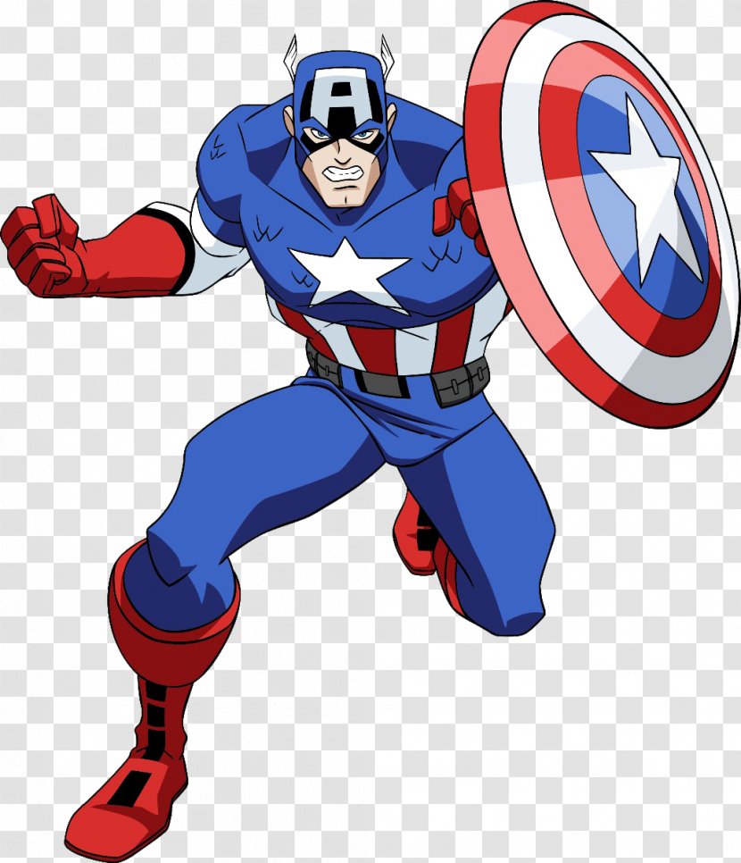 Captain America Hulk Cartoon Drawing Marvel Animation - Superhero - U Transparent PNG