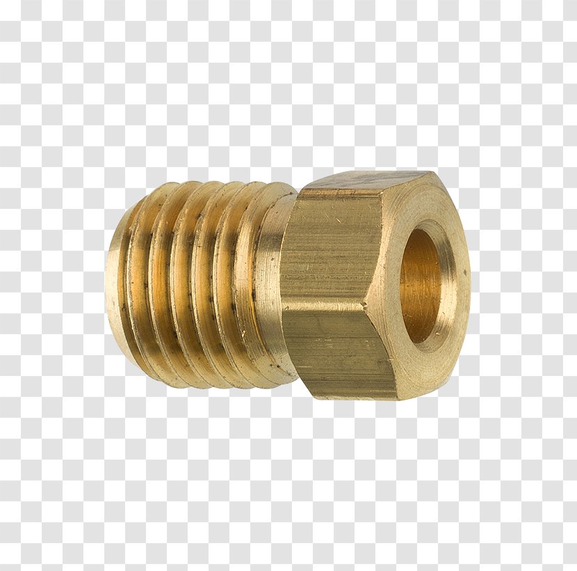 Brass Tube Piping And Plumbing Fitting Nut Pipe - Seal Transparent PNG