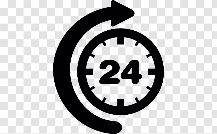 24-hour Clock Timer - Brand - 24 HOURS Transparent PNG