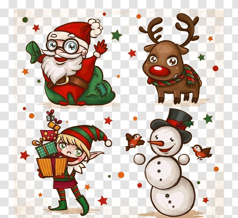 Santa Claus Christmas Card Clip Art - Free Stock Buckle Transparent PNG