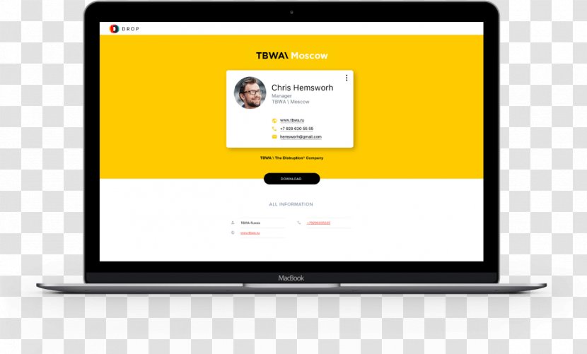 Tom Powell Design Graphic Web Studio - Yellow - Corporate Transparent PNG