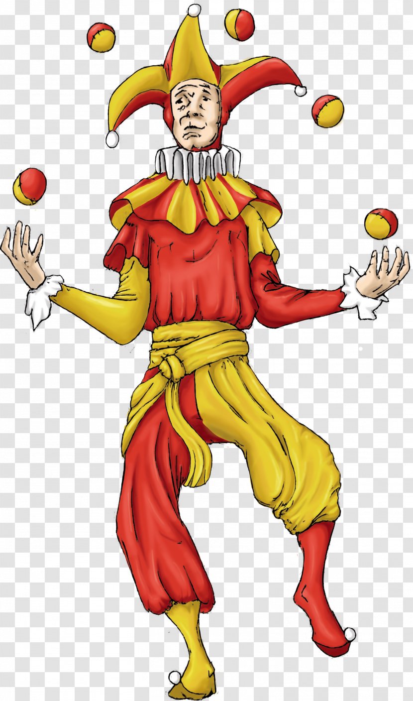 Middle Ages Jester Clown Costume Renaissance Fair Transparent PNG