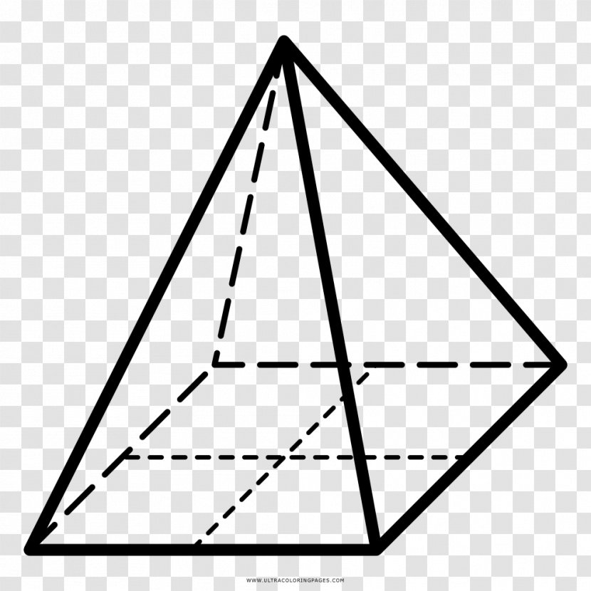 Triangle Area Square Pyramid - Mathematics Transparent PNG