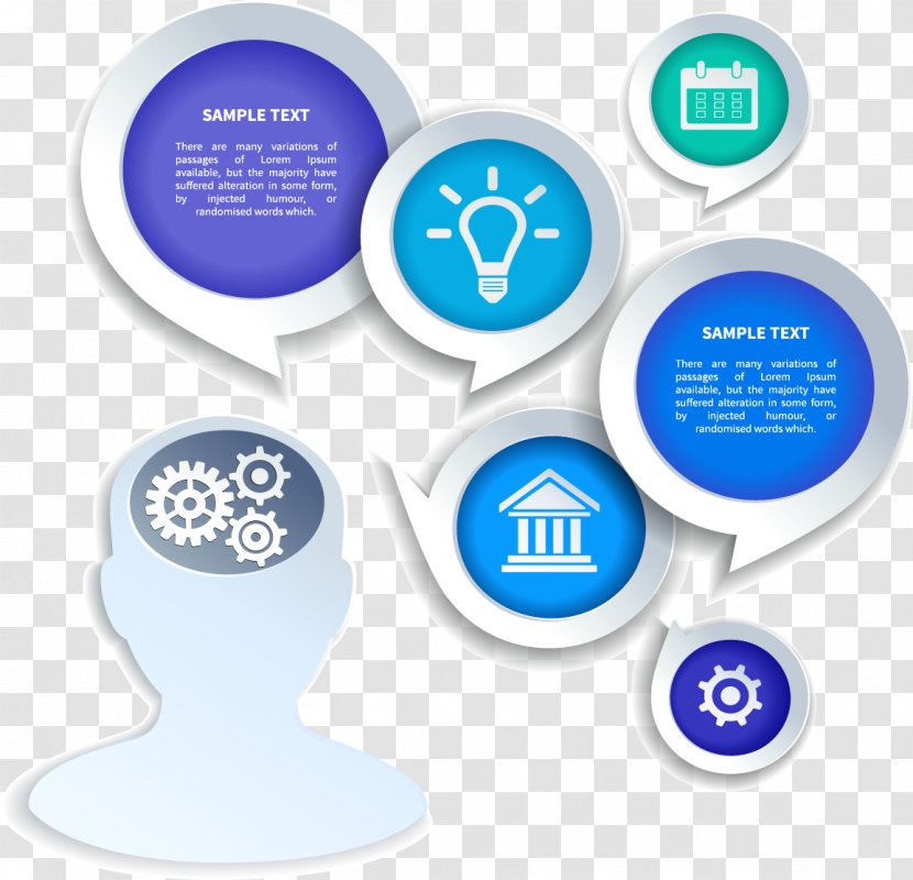 Infographic Organizational Structure Illustration - Presentation - FIG Brain Creative Thinking Transparent PNG