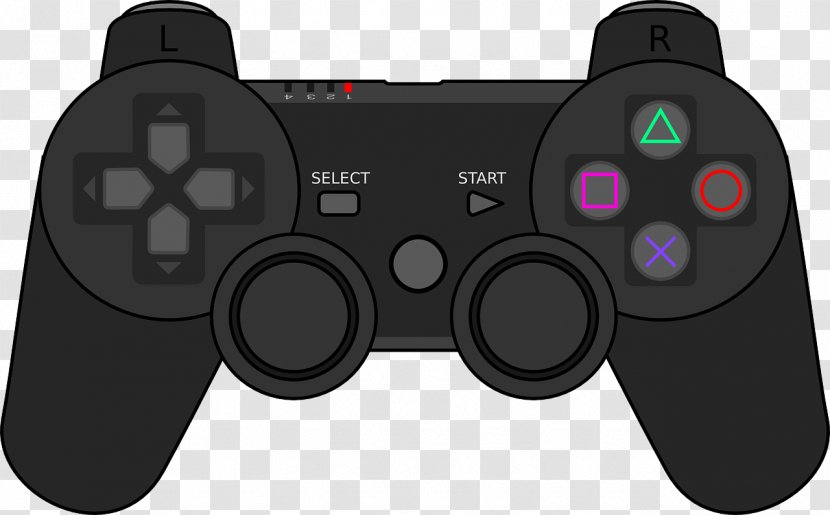 PlayStation 3 4 Joystick Game Controllers Clip Art - Controller - Games Transparent PNG