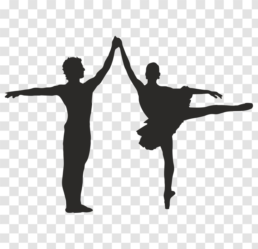 Silhouette Modern Dance Stencil Carving Transparent PNG